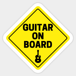 Guitar On Board Sticker